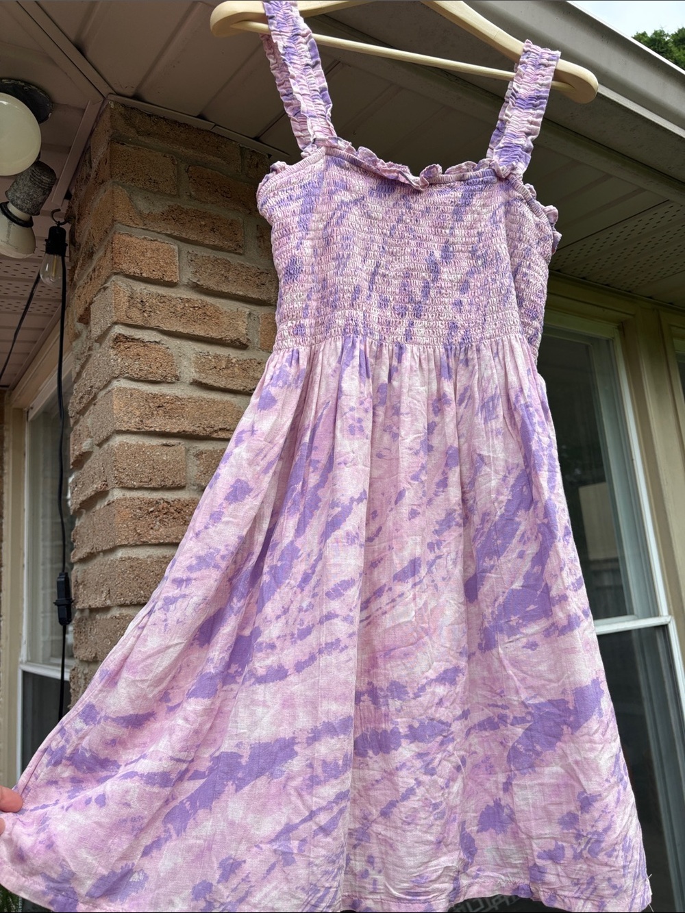 31. GAP Pink and Lavender Smocked Sundress